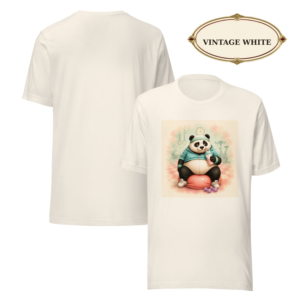 Panda Workout Graphic Tee, Unisex Fitness Shirt, Funny Gym Gift